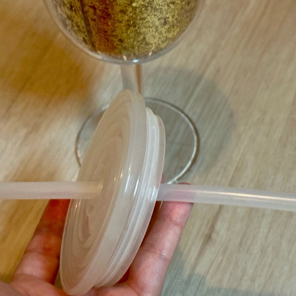 Party Drinkware Bundle: Reusable Silver Disco Ball Cup & Gold Glitter Wine Glass - Picture 15 of 16